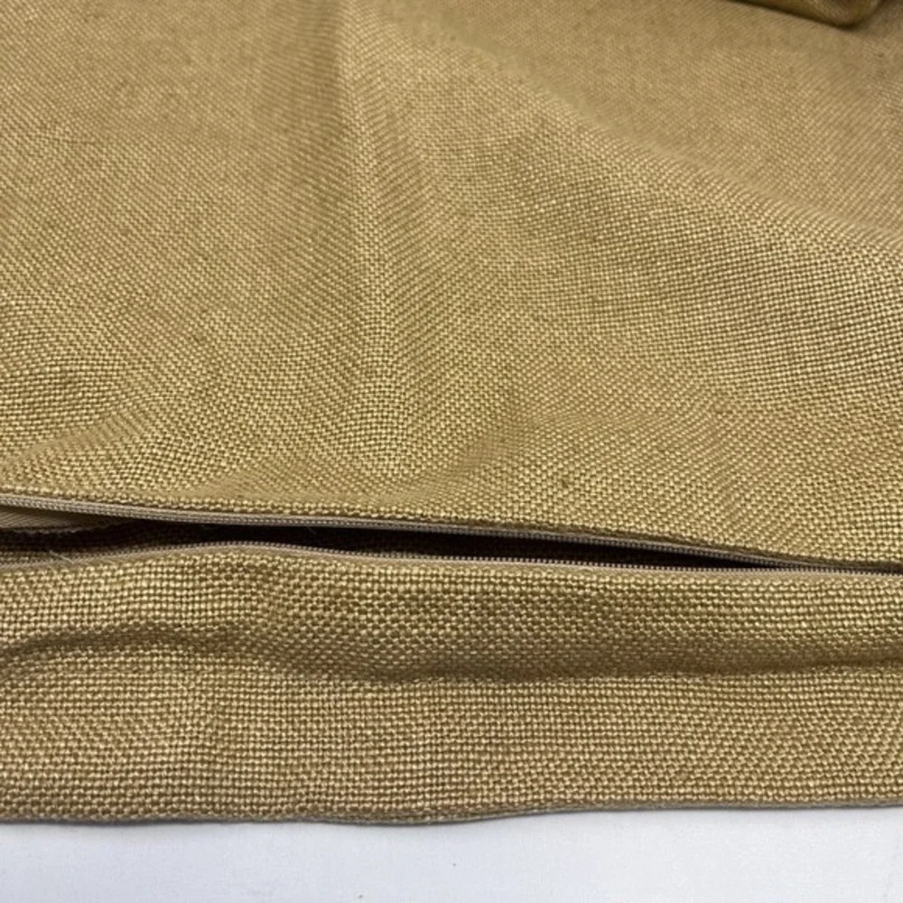 Vtg‎ Legacy 100% Linen Pillow Sham Open Weave Rustic Natural Luxury Zip Closure